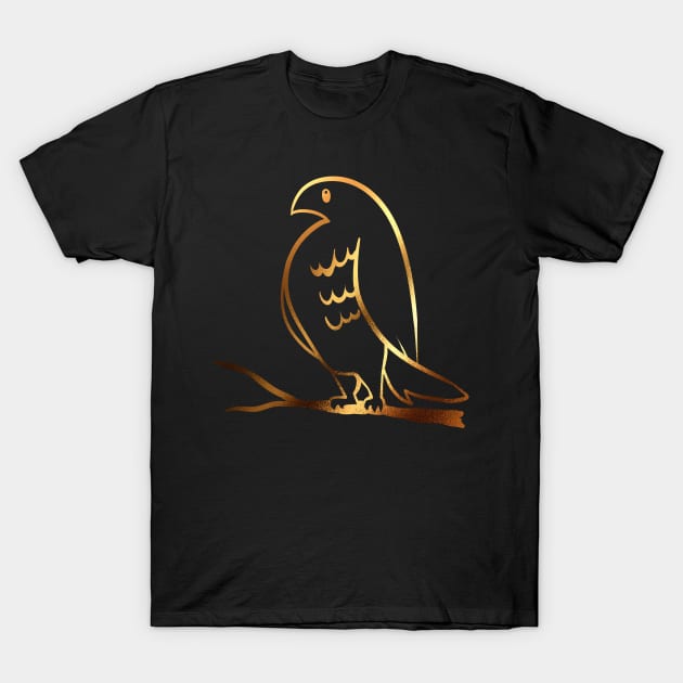 Golden Hawk T-Shirt by darklightlantern@gmail.com